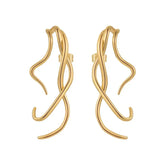 Irregular Snake Body Long Earrings